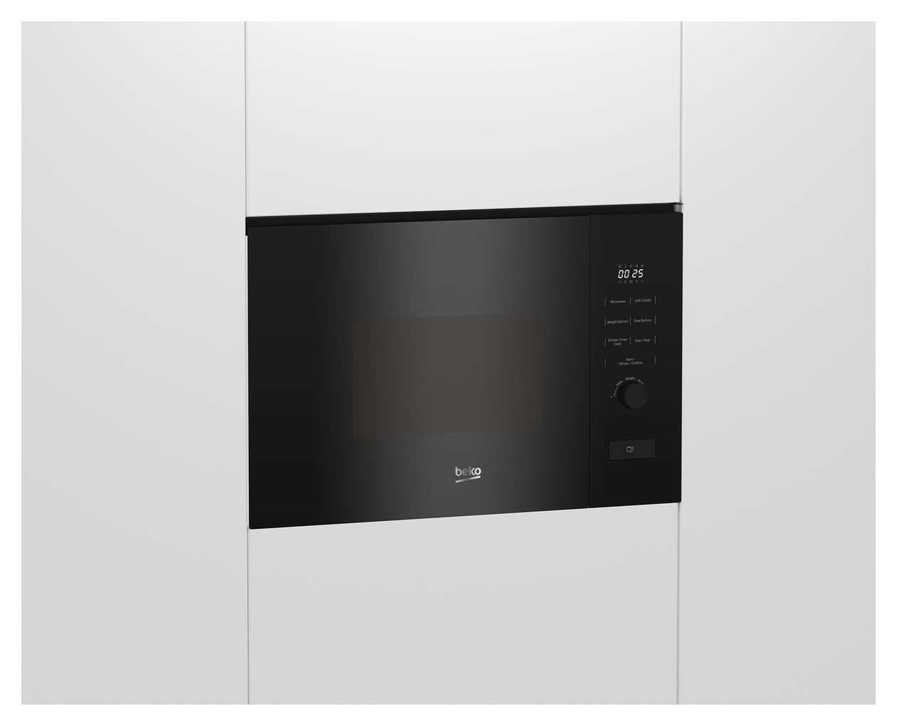 BMGB20212B Einbau-Mikrowelle 800 W Größe: klein 5 Stufen Grill (Schwarz) 