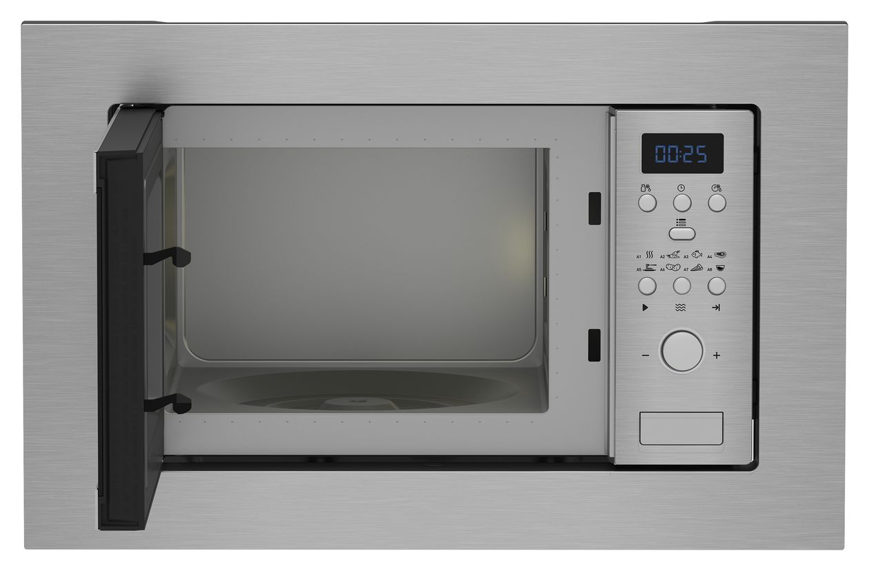 BMOB17131X Einbau-Mikrowelle 700 W Größe: klein 5 Stufen (Edelstahl) 