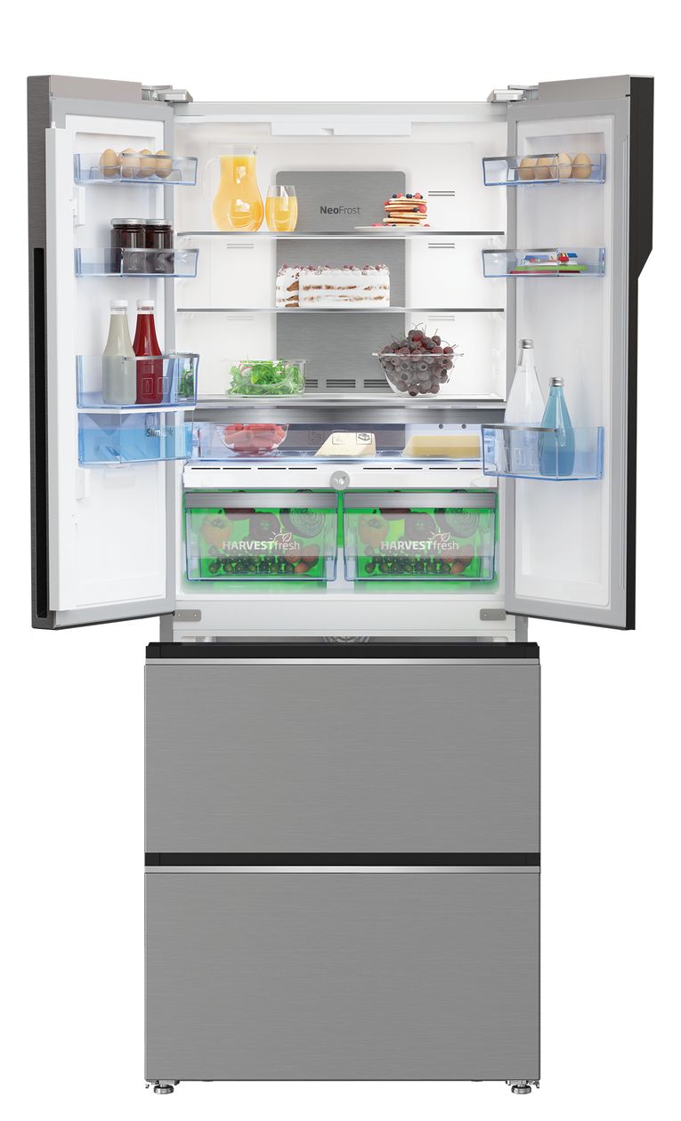 GNE490E30DZXPN Side-by-Side Kühl-/ Gefrierkombination French Door 307 l / 174 l 383 kWh NoFrost 1920 mm x 760 mm  (Edelstahl) 