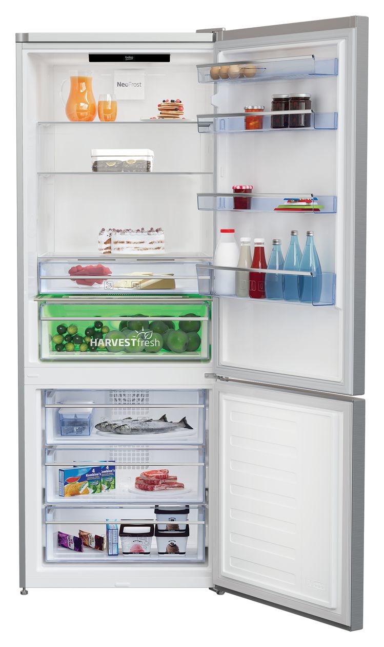 RCNE560E50ZXPN 356 l / 158 l Kühl-Gefrierkombi freistehend NoFrost 243 kWh Jahr  (Edelstahl) 