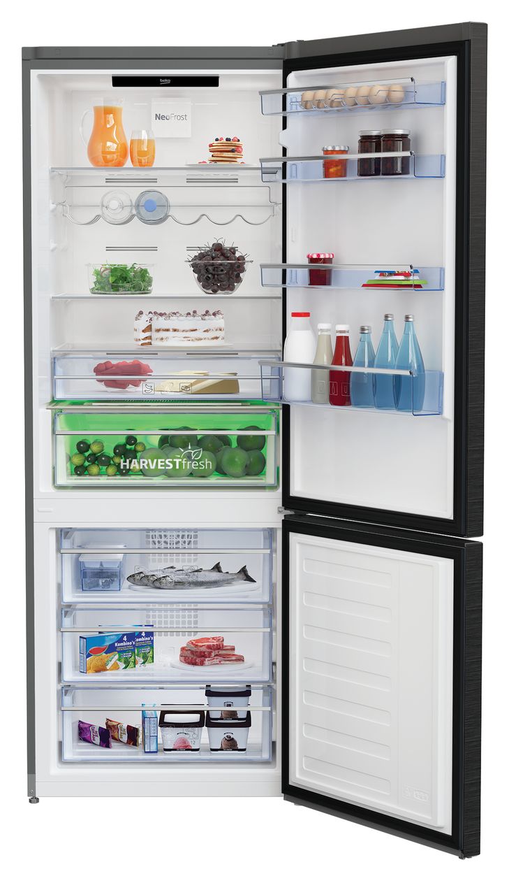 RCNE560E60ZXRN 356 l / 158 l Kühl-Gefrierkombi freistehend NoFrost 243 kWh Jahr  (Edelstahl) 