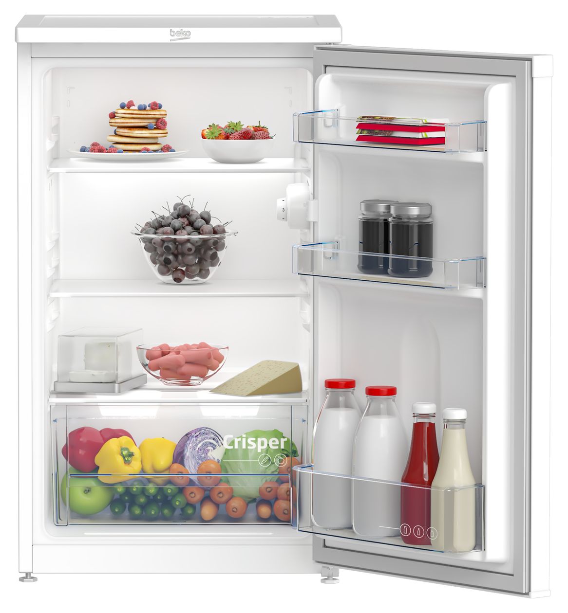 TS190030N 88 l / 88 l Tischkühlschrank EEK: F 106 kWh Jahr  (Weiß) 