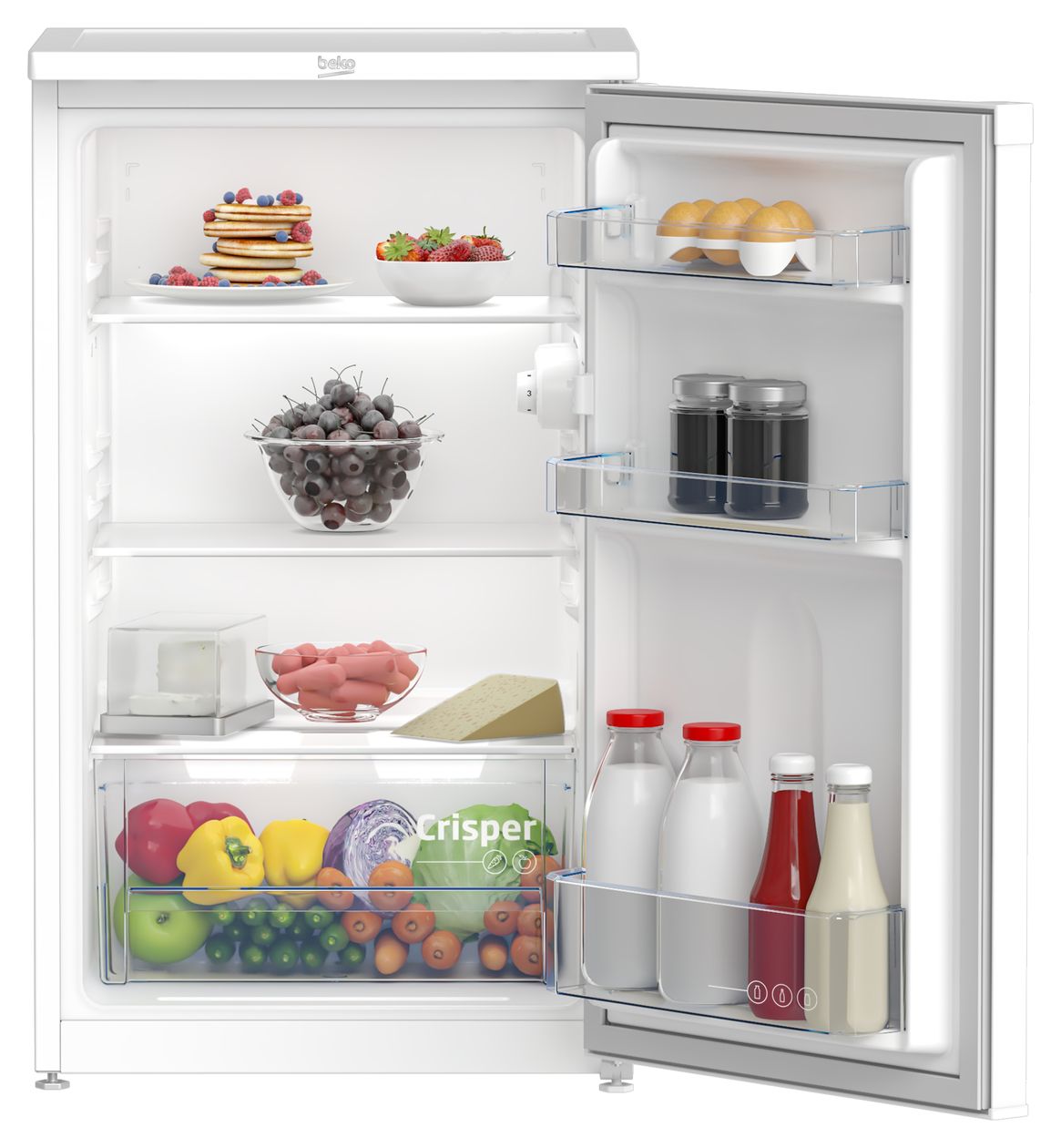 TS190040N 88 l / 88 l Tischkühlschrank EEK: E 85 kWh Jahr  (Weiß) 