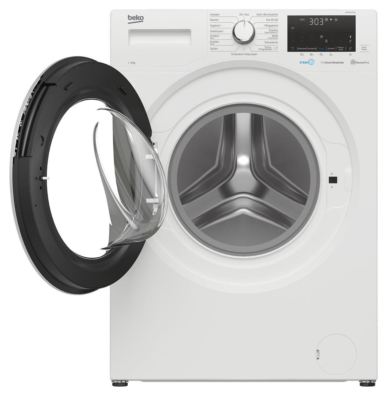 WYA81643LE1 8 kg Frontlader Waschmaschine 1600 U/min AutoClean 