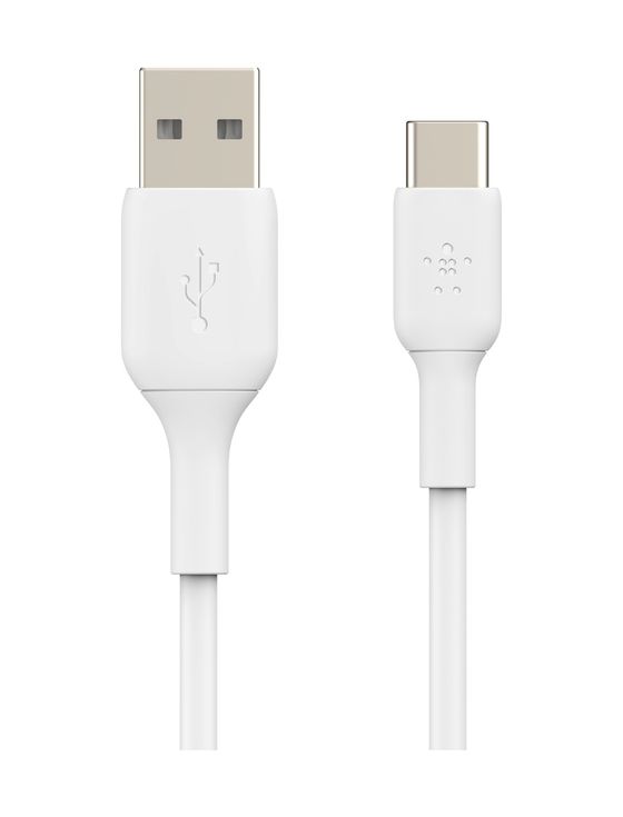 BoostCharge 2er-Pack 480 Mbit/s Stecker Rundkabel USB A auf USB C bis 15 W 1 m  (Weiß) 