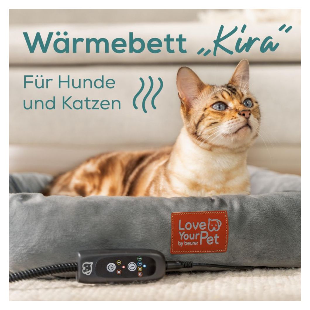 PP250 Kira Wärmebett für Katze & Hunde  (Grau) 
