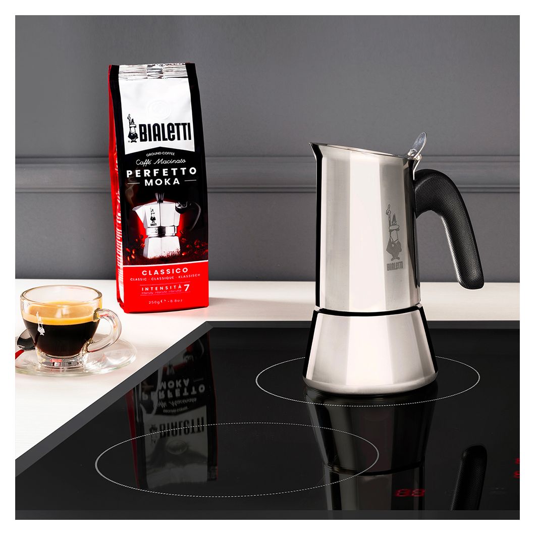 Venus Espressokocher 6 Tassen Filterkaffeemaschine  (Silber) 