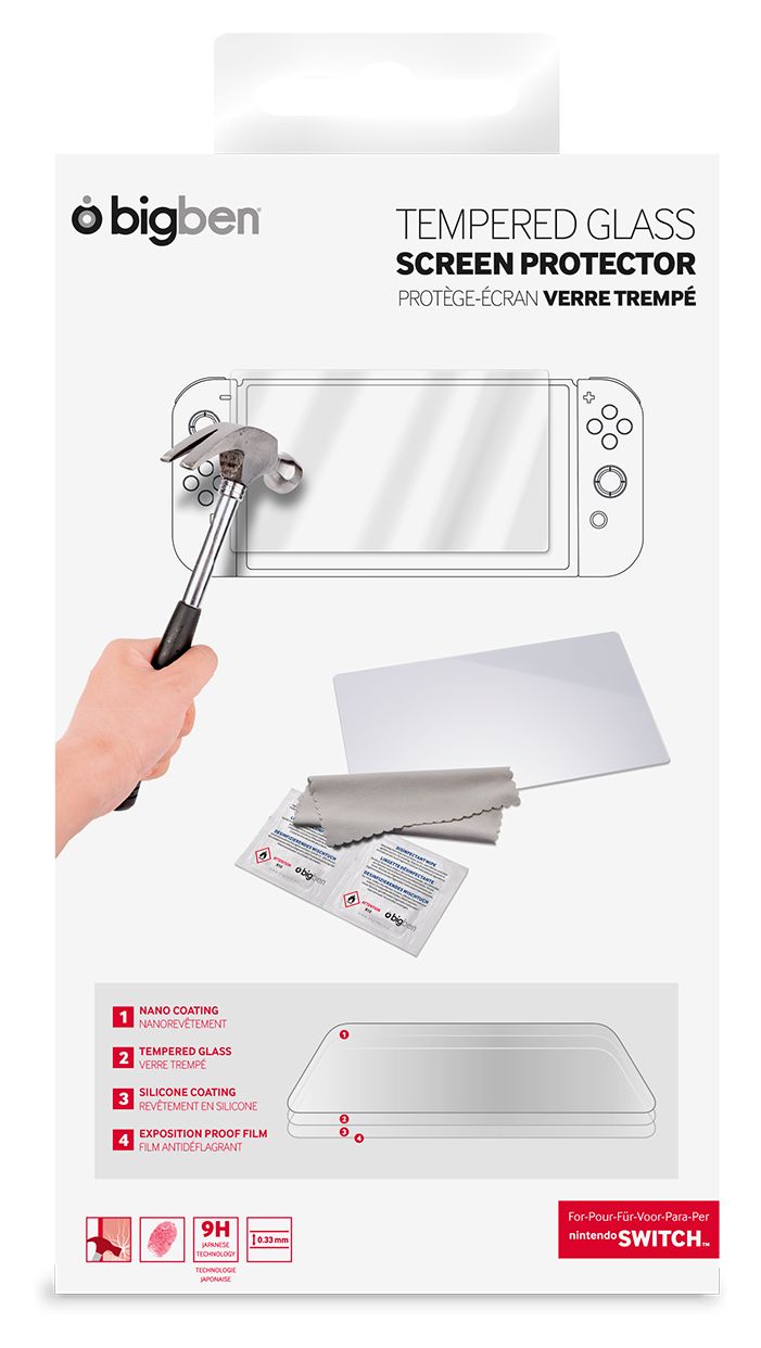 Tempered Glass Screen Protector Nintendo Switch Switch  (Transparent) 
