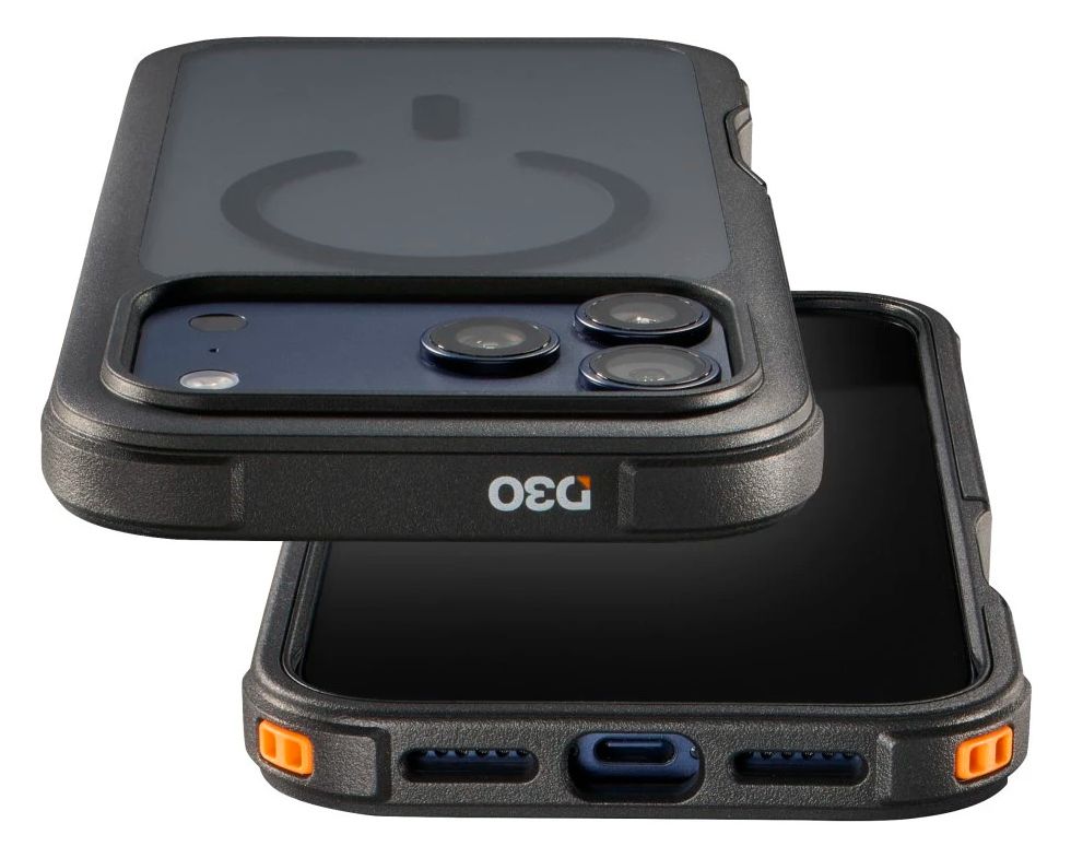 016054 Robust Hybrid Cover für iPhone 17 Pro Max  (Schwarz) 