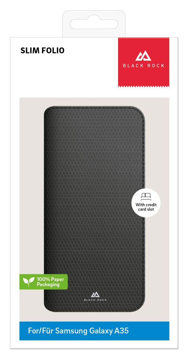 Slim Folio Folio für Samsung Galaxy A35  (Schwarz) 