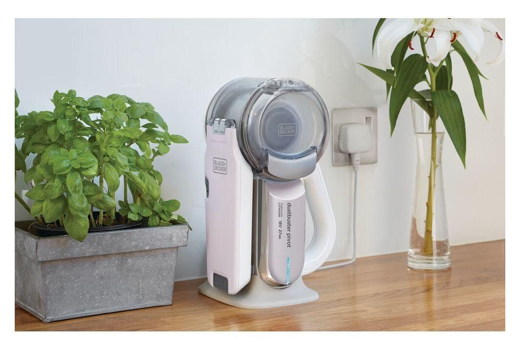 PV1820L Pivot 18V Handstaubsauger Beutellos bis 10 min Laufzeit 18 V  (Chrom, Titan) 