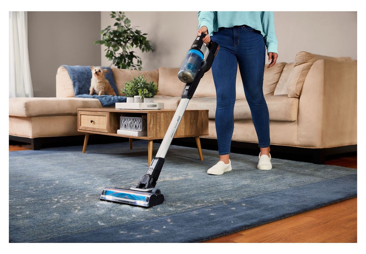 BHFEB520D1 Handstaubsauger Beutellos bis 55 min Laufzeit 20 V (Schwarz, Transparent, Weiß) 