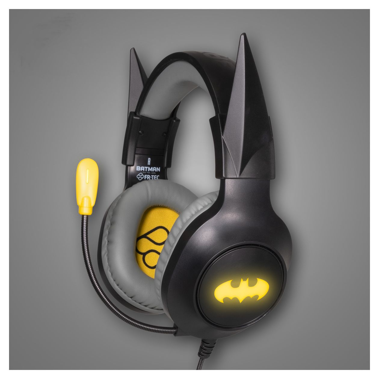 DC Batman Knochenschall Kopfhörer Kabelgebunden  (Schwarz, Gelb) 