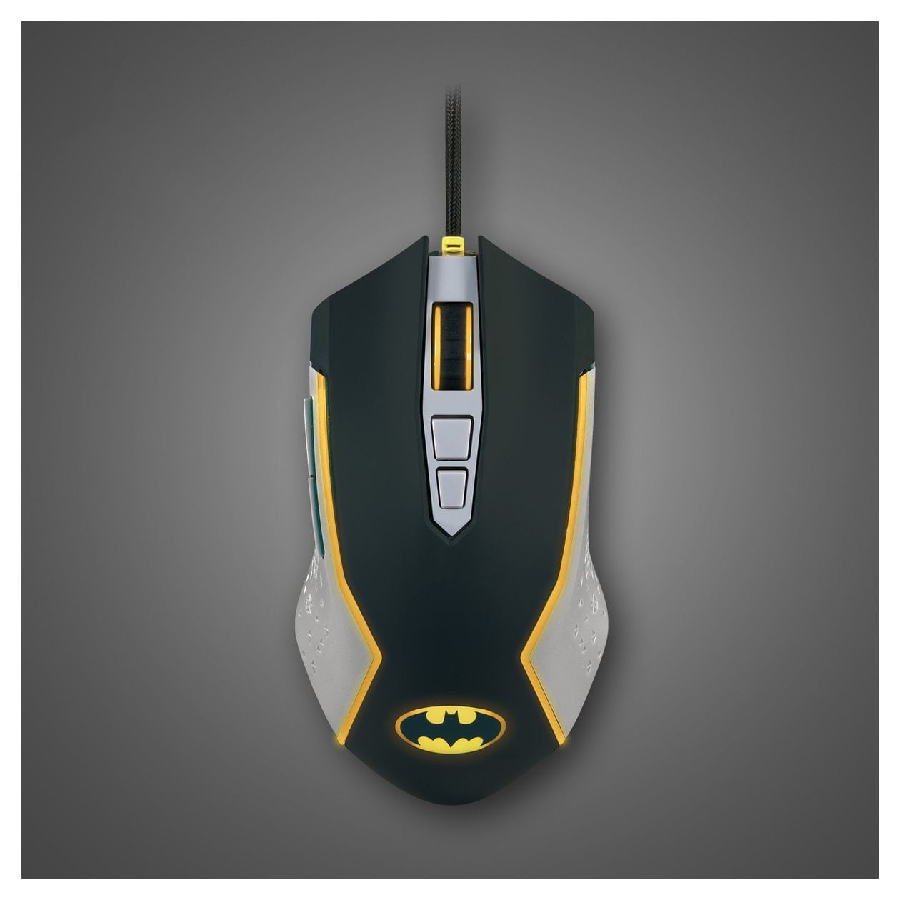 DC Batman 8000 DPI Gaming Maus  (Schwarz, Grau, Gelb) 