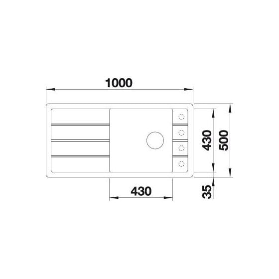 FARON XL 6 S Einbauspüle für 60 cm Unterschrank Silgranit 1 Becken  (Weiß) 