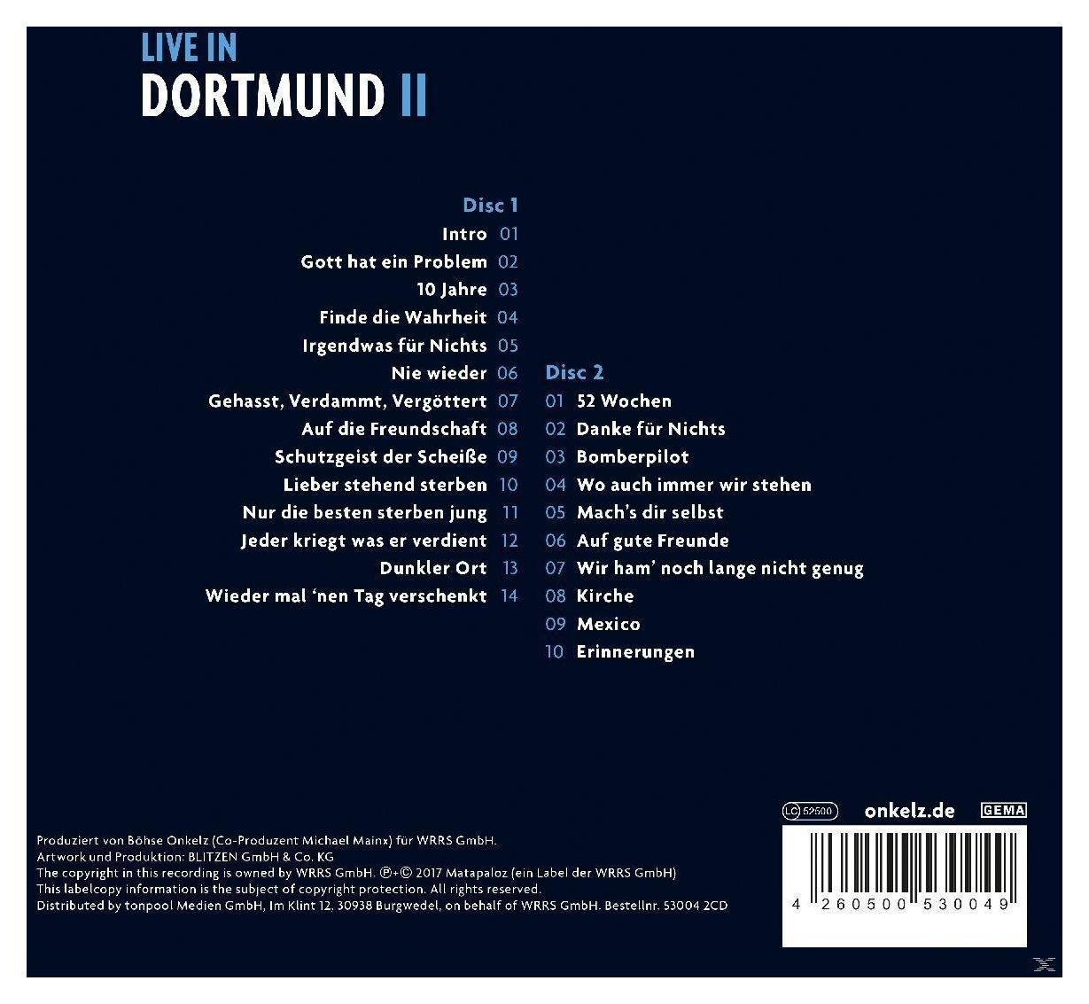 Böhse Onkelz - Live in Dortmund II 