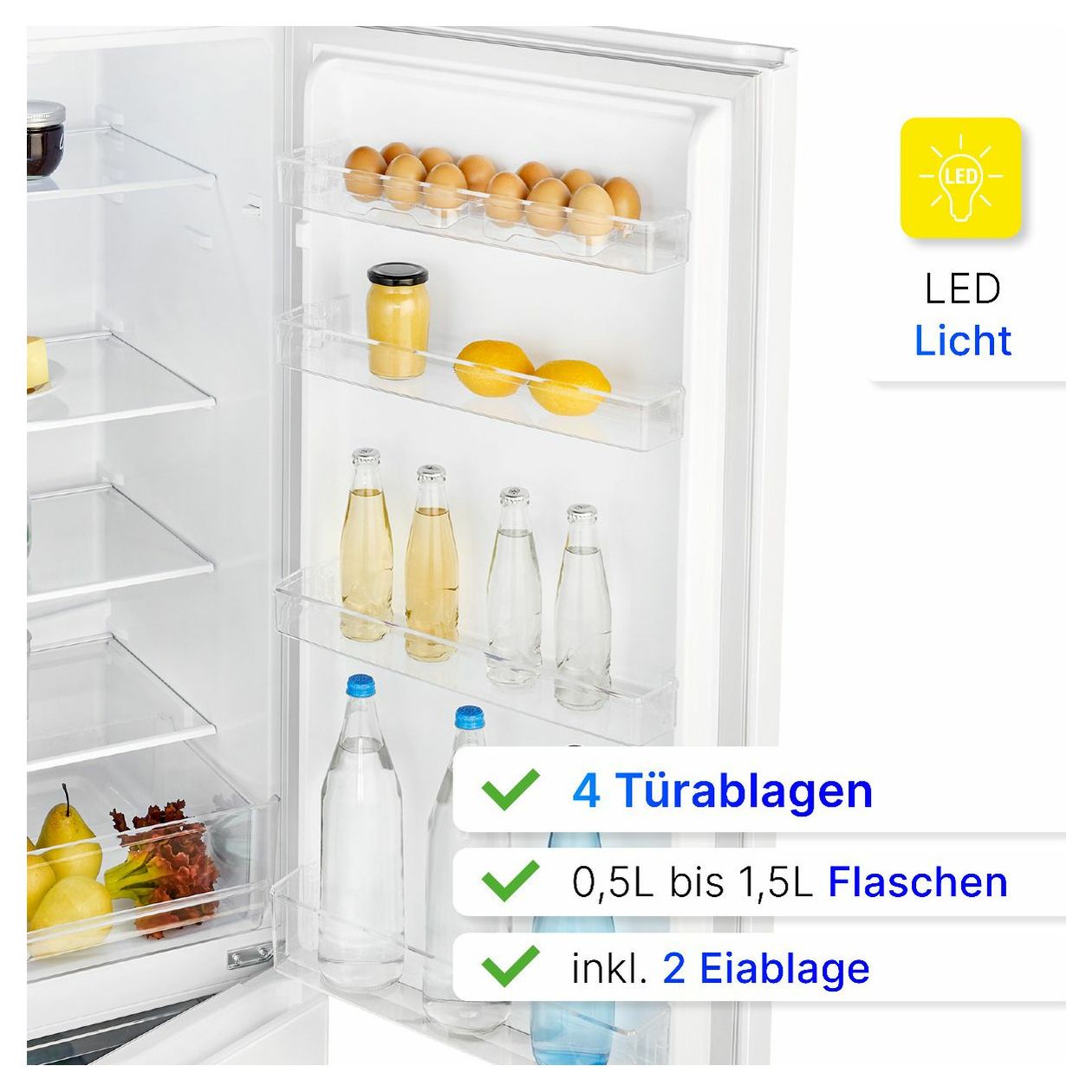 KG184.1 198 l / 71 l Kühl-Gefrierkombi freistehend 168 kWh Jahr  (Weiß) 