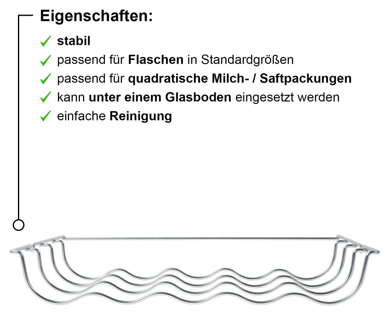 KSZ10030 Flaschenablage  (Chrom) 