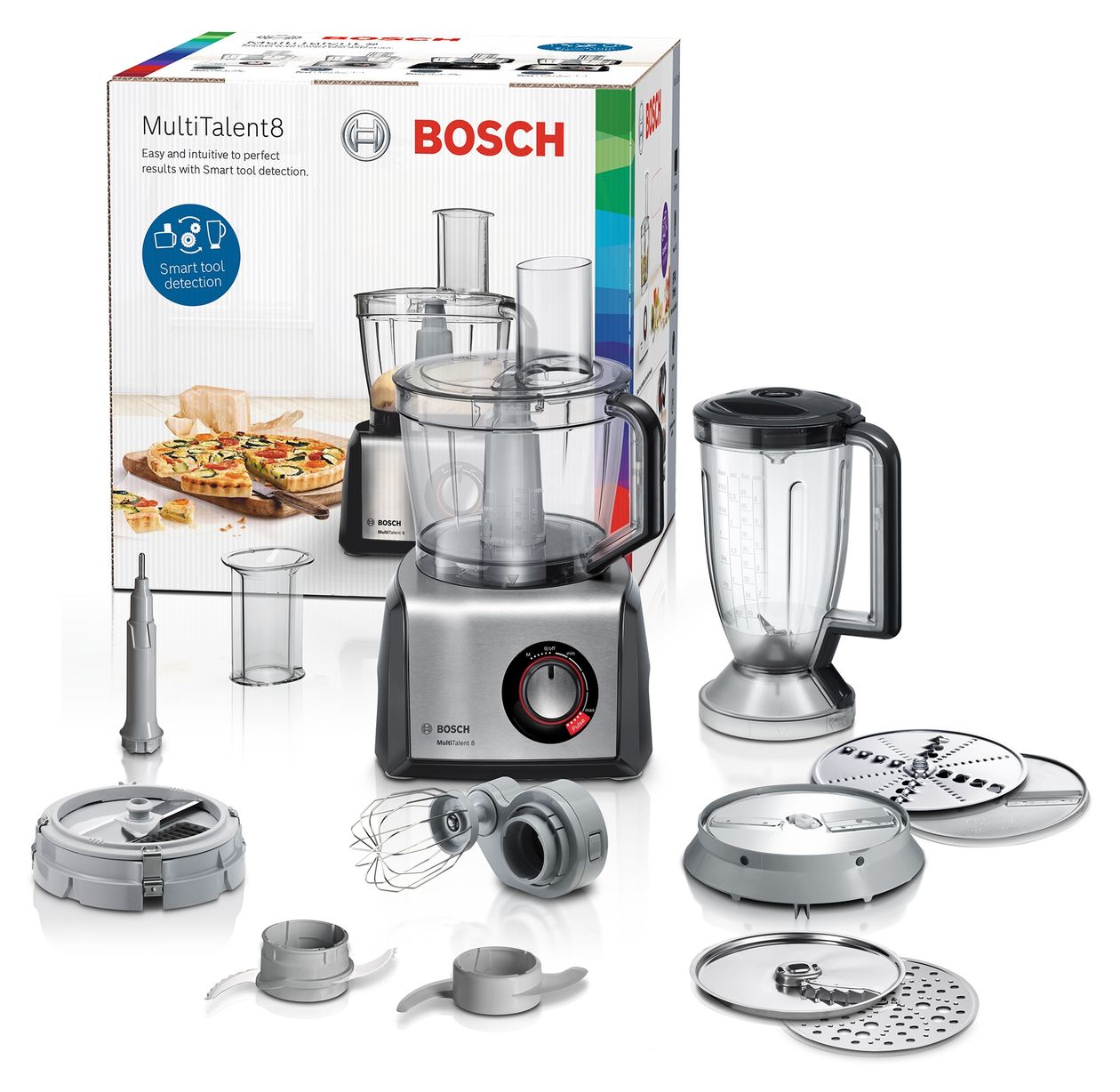 MC812M865 MultiTalent 8 1250 W Küchenmaschine 3,9 l  (Schwarz, Edelstahl) 