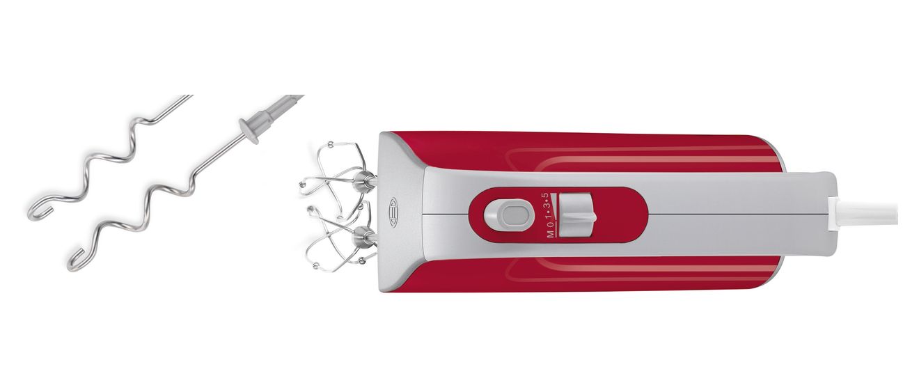 MFQ40303 Styline Colour Handmixer 500 W 5 Stufen  (Rot, Silber) 