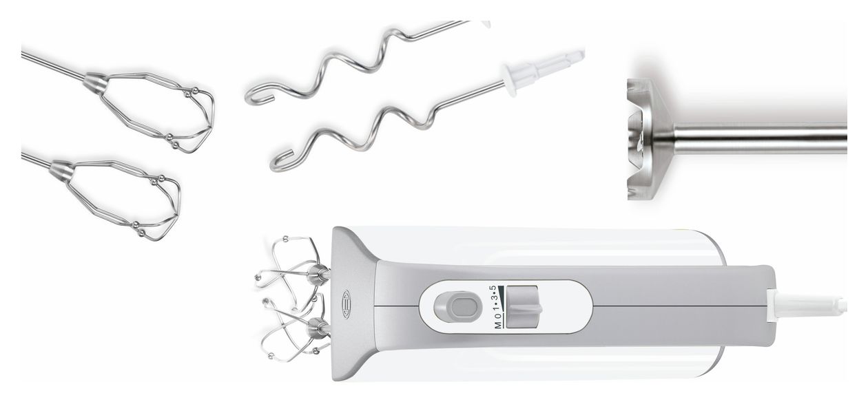 MFQ4075DE Styline Handmixer 550 W 5 Stufen  (Silber, Weiß) 