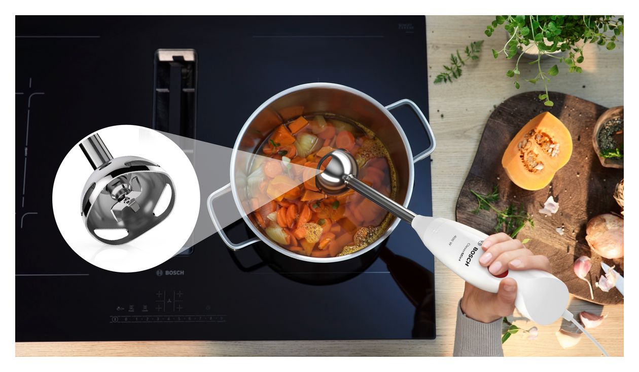 MSM24500 CleverMixx Stabmixer 400 W  (Rot, Weiß) 