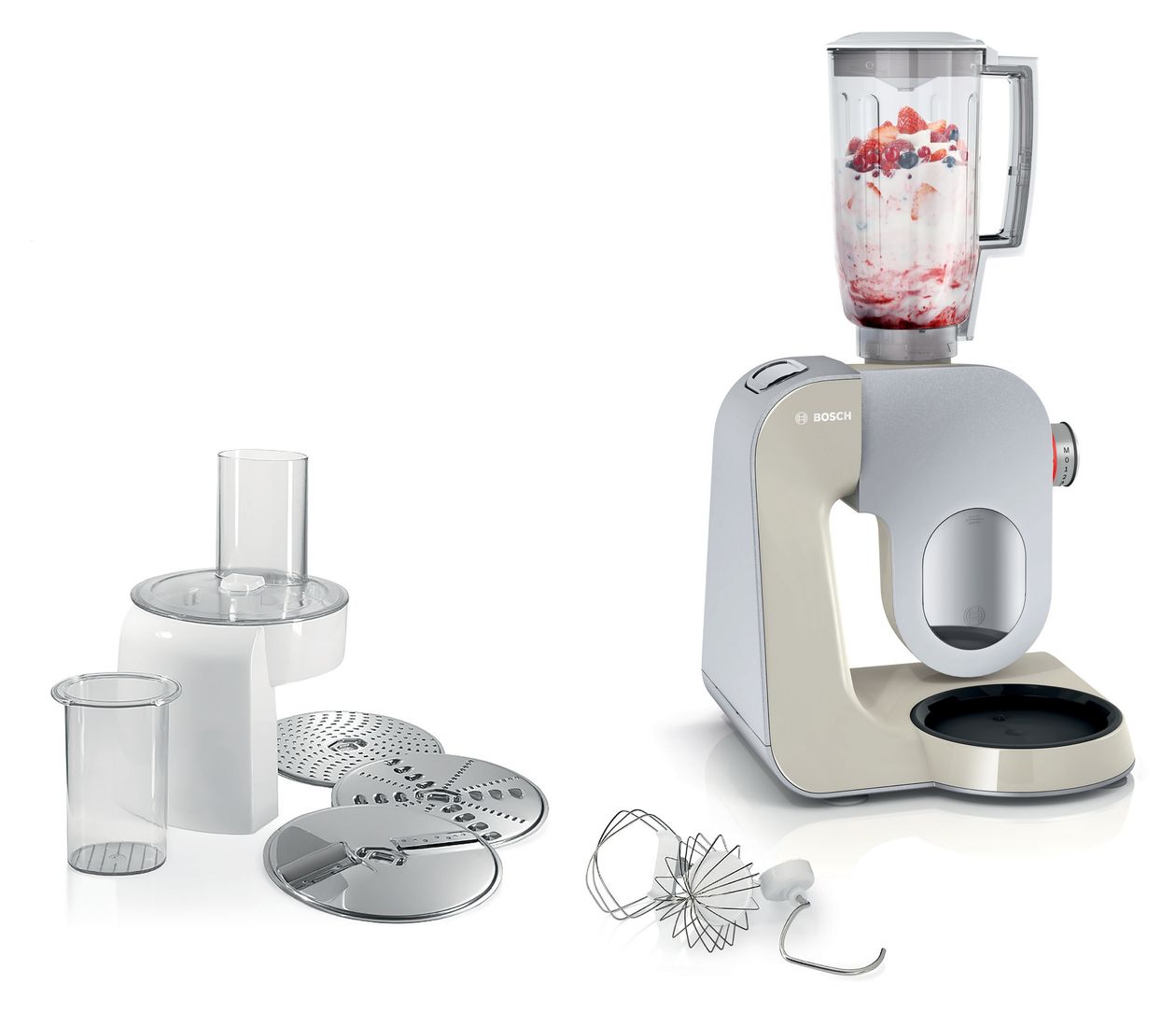 MUM58L20 1000 W Küchenmaschine 3,9 l (Grau, Edelstahl, Weiß) 