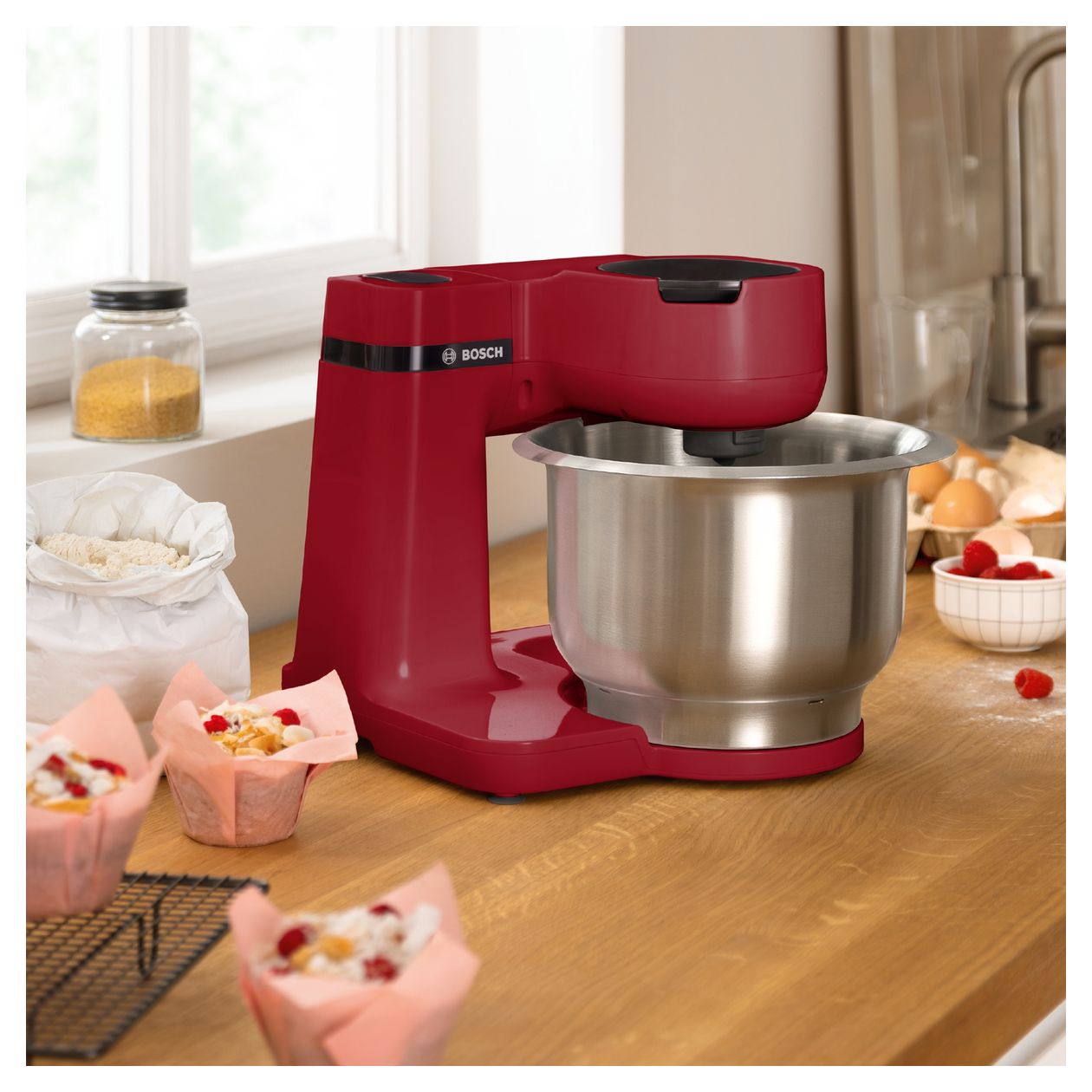 MUMS2ER01 700 W Küchenmaschine 3,8 l  (Rot) 