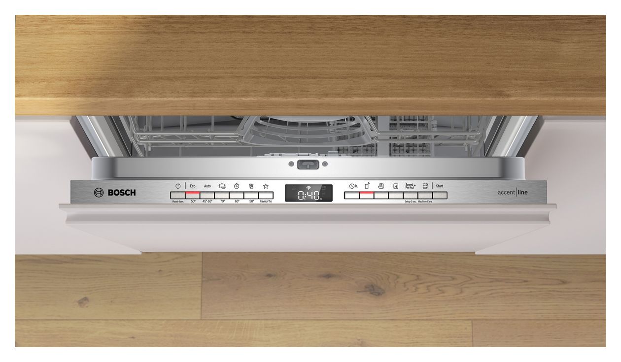 Serie 4 SBV4EU800E 45 cm Geschirrspüler vollintegriert (ohne Front) leise 10 Maßgedecke aquaStop Funktion Heat exchanger/Drying assistant 