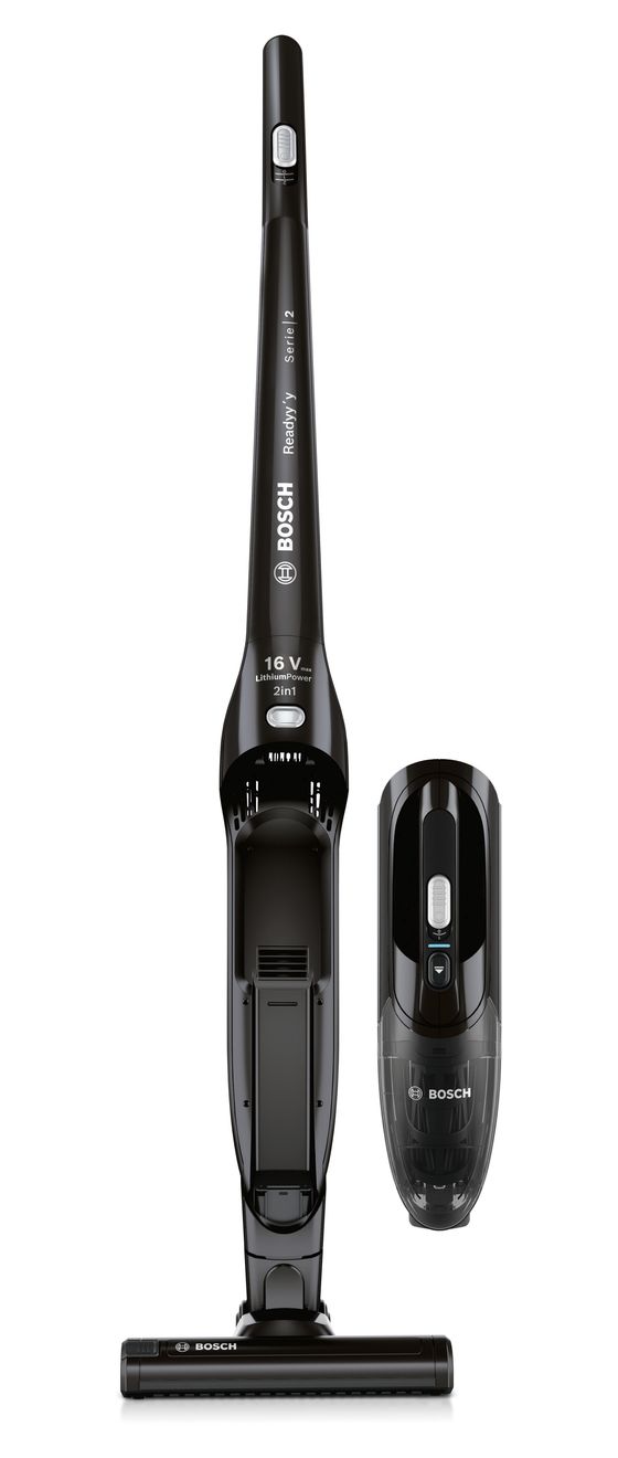 Serie 2 BCHF216B Handstaubsauger Beutellos bis 40 min Laufzeit 14,4 V Zyklonal  (Schwarz) 