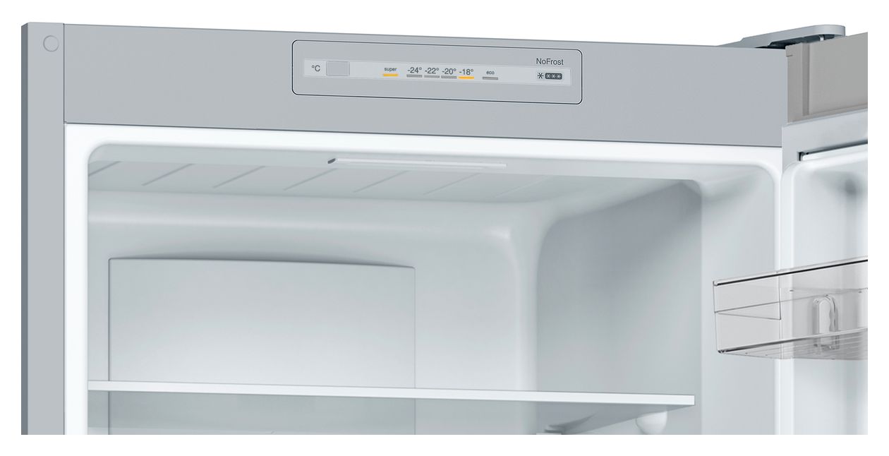 Serie 2 KGN33NLEB 193 l / 89 l Kühl-Gefrierkombi freistehend 237 kWh Jahr  (Edelstahl) 