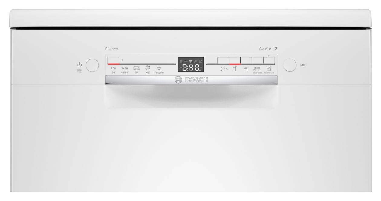 Serie 2 SMS2ITW33E 60 cm Geschirrspüler freistehend Leise 12 Maßgedecke aquaStop Funktion Natürlich/Natur 