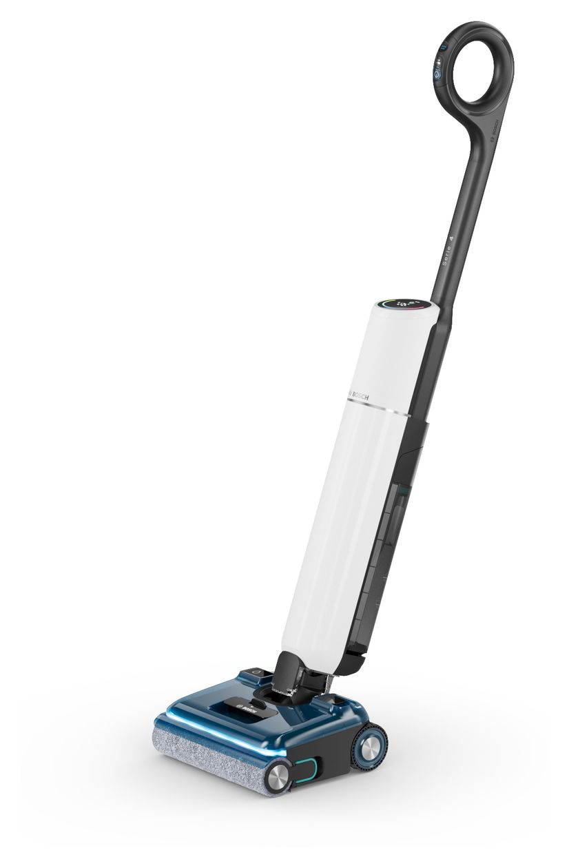 Serie 4 BHF41WE OneFlow Handstaubsauger Beutellos bis 40 min Laufzeit (Schwarz, Blau, Weiß) 