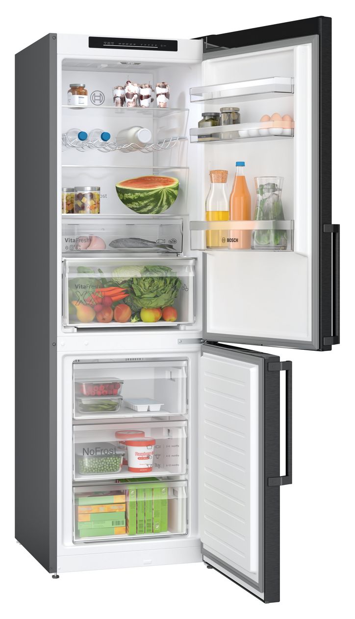 Serie 4 KGN36VXCT 218 l / 103 l Kühl-Gefrierkombi freistehend NoFrost 159 kWh Jahr  (Edelstahl) 