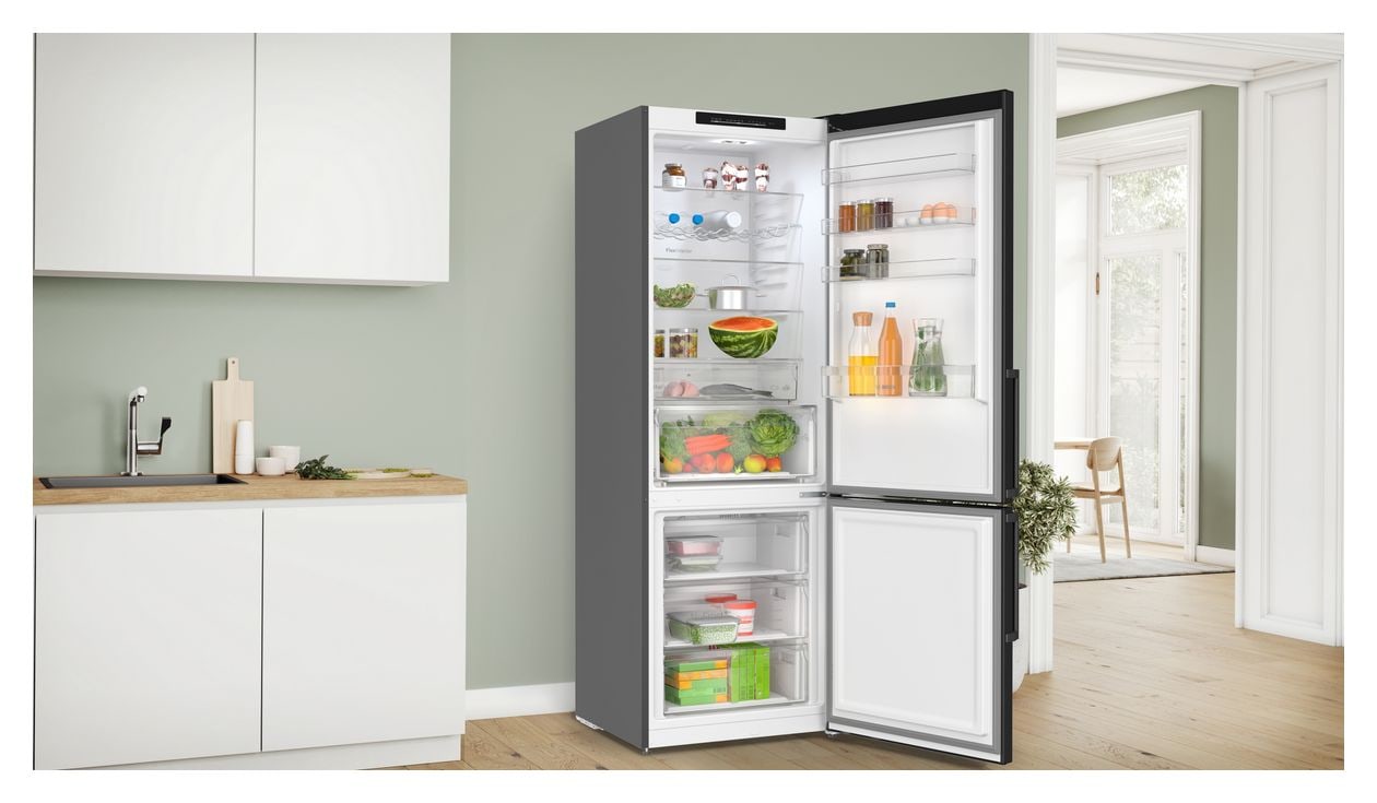 Serie 4 KGN49VXCT 311 l / 129 l Kühl-Gefrierkombi freistehend NoFrost 178 kWh Jahr  (Edelstahl) 