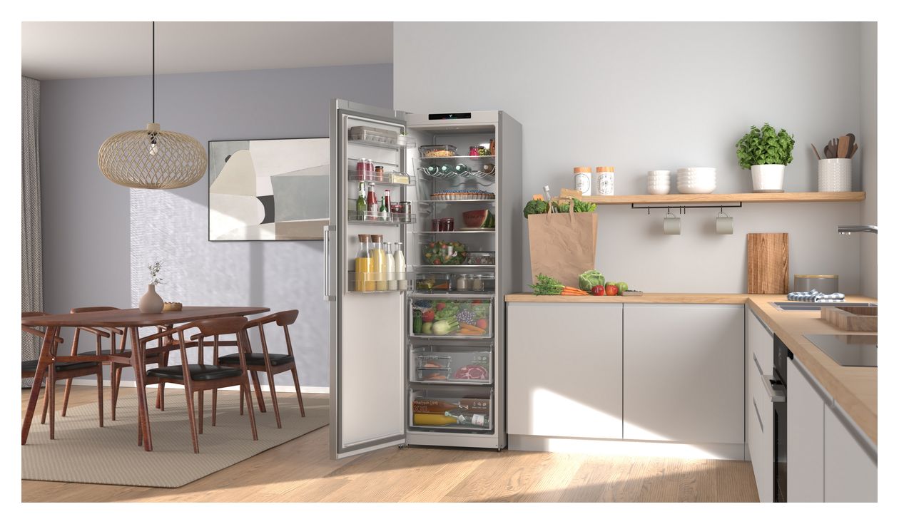 Serie 4 KSN36VLDG 402 l Kühlschrank freistehend EEK: D 138 kWh Jahr NoFrost  (Metallisch) 