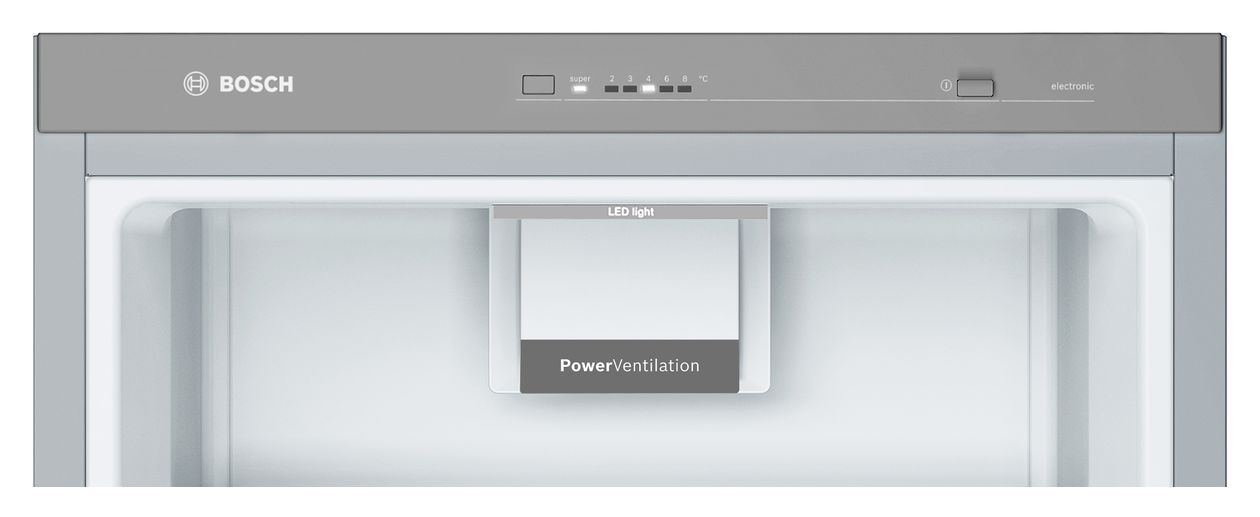 Serie 4 KSV36VLDP 346 l / 346 l Kühlschrank freistehend EEK: D 93 kWh Jahr  (Edelstahl) 
