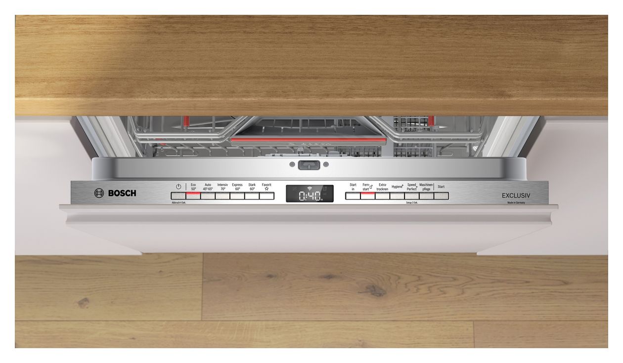 Serie 4 SBV4EBX02D 60 cm Geschirrspüler vollintegriert (ohne Front) Sehr leise 13 Maßgedecke aquaStop Funktion Wärmetauscher 