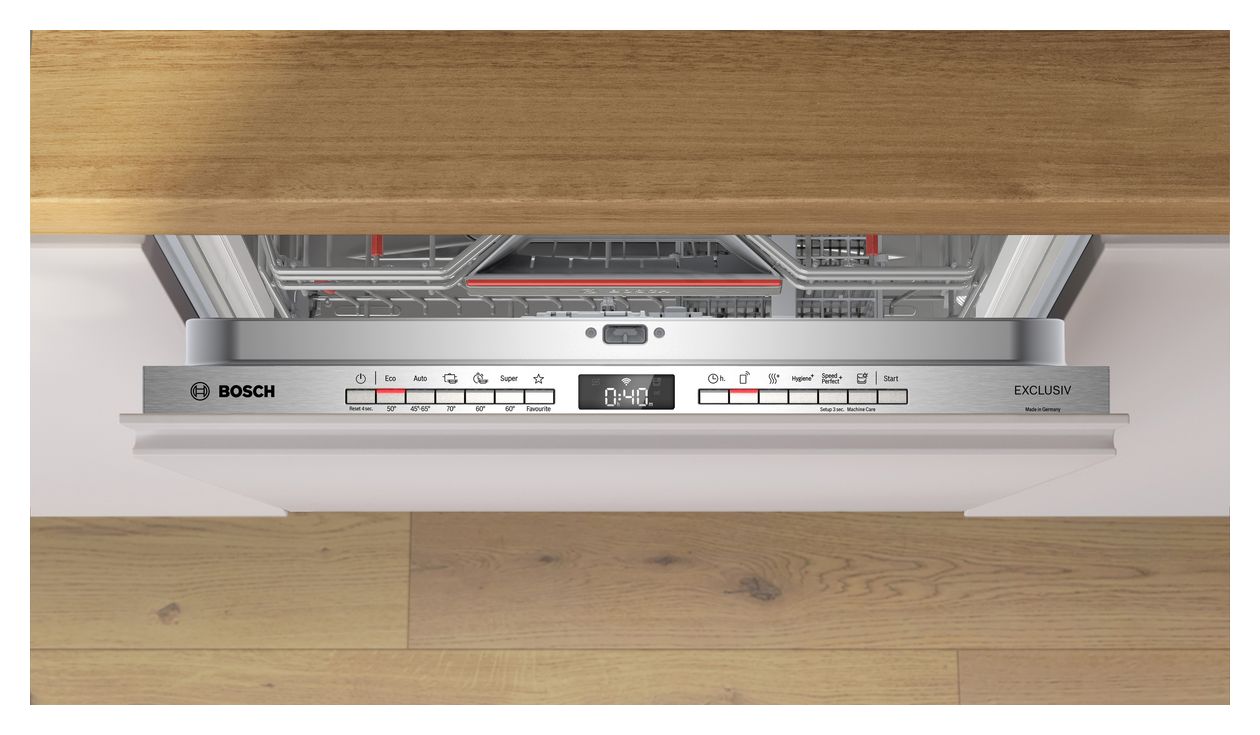 Serie 4 SBV4EBX0ME 60 cm Geschirrspüler vollintegriert (ohne Front) Sehr leise 13 Maßgedecke aquaStop Funktion Wärmetauscher/EfficientDry 
