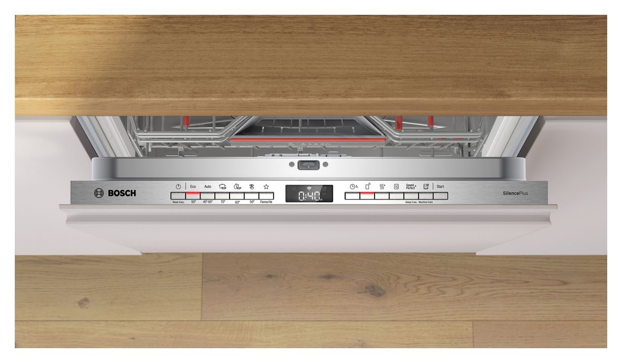 Serie 4 SBV4ECX31E 60 cm Geschirrspüler vollintegriert (ohne Front) Sehr leise 14 Maßgedecke aquaStop Funktion Wärmetauscher/EfficientDry 