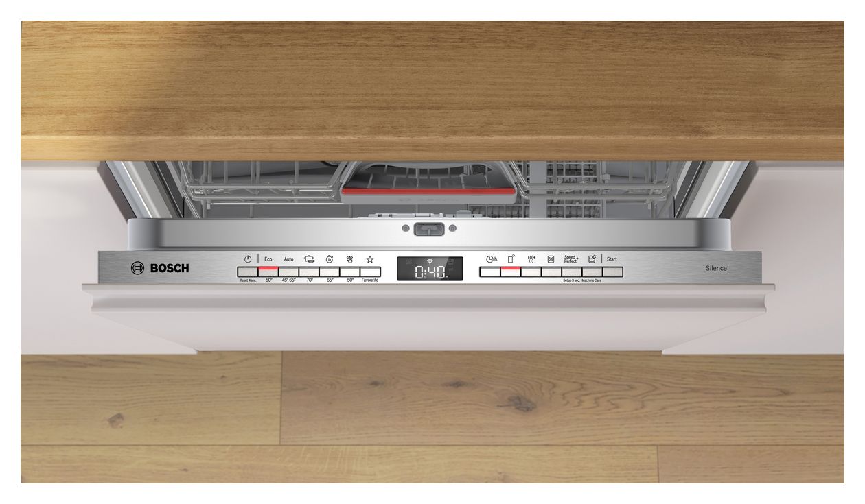 Serie 4 SBV4HTX00E 60 cm Geschirrspüler vollintegriert (ohne Front) Leise 13 Maßgedecke aquaStop Funktion Wärmetauscher 