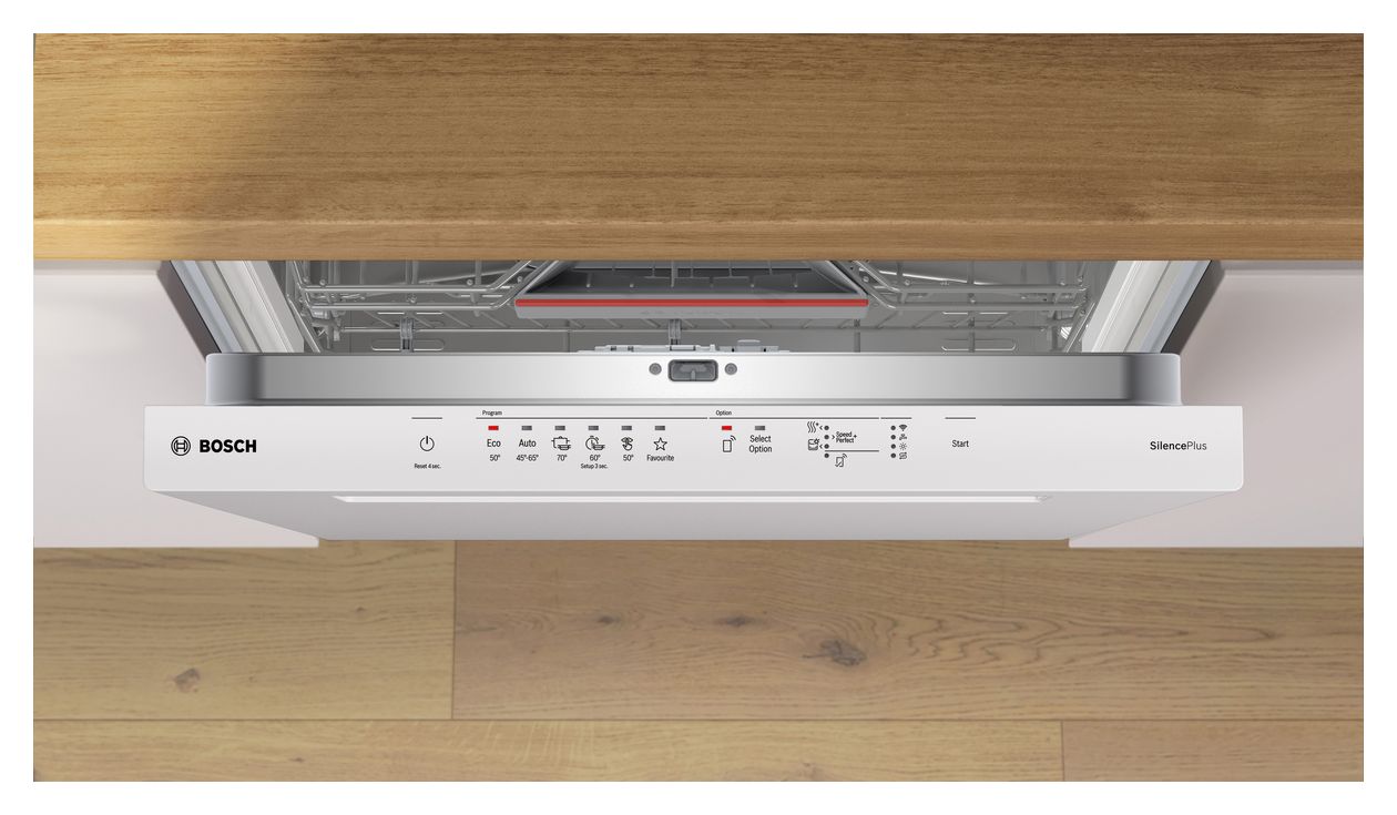 Serie 4 SMP4ECW72S 60 cm Geschirrspüler unterbaufähig Sehr leise 14 Maßgedecke aquaStop Funktion Wärmetauscher/EfficientDry 