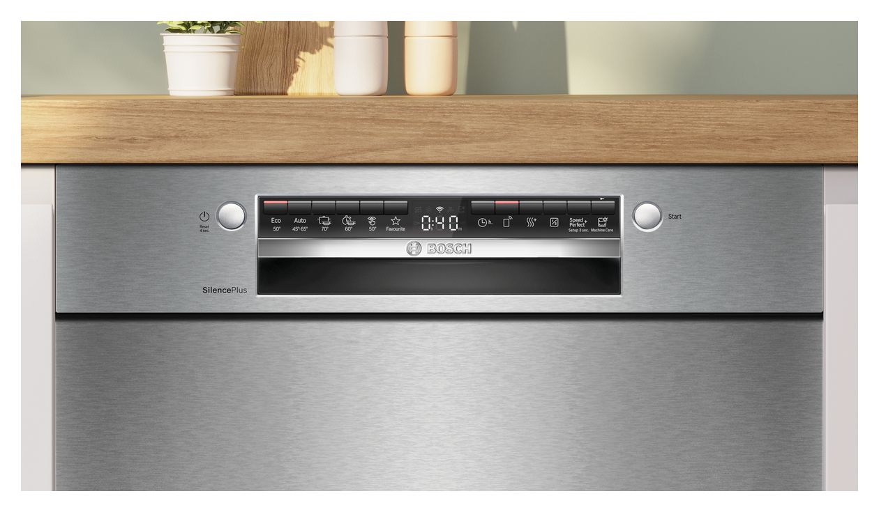 Serie 4 SMU4EAS28E 60 cm Geschirrspüler unterbaufähig Sehr leise 13 Maßgedecke aquaStop Funktion Wärmetauscher 