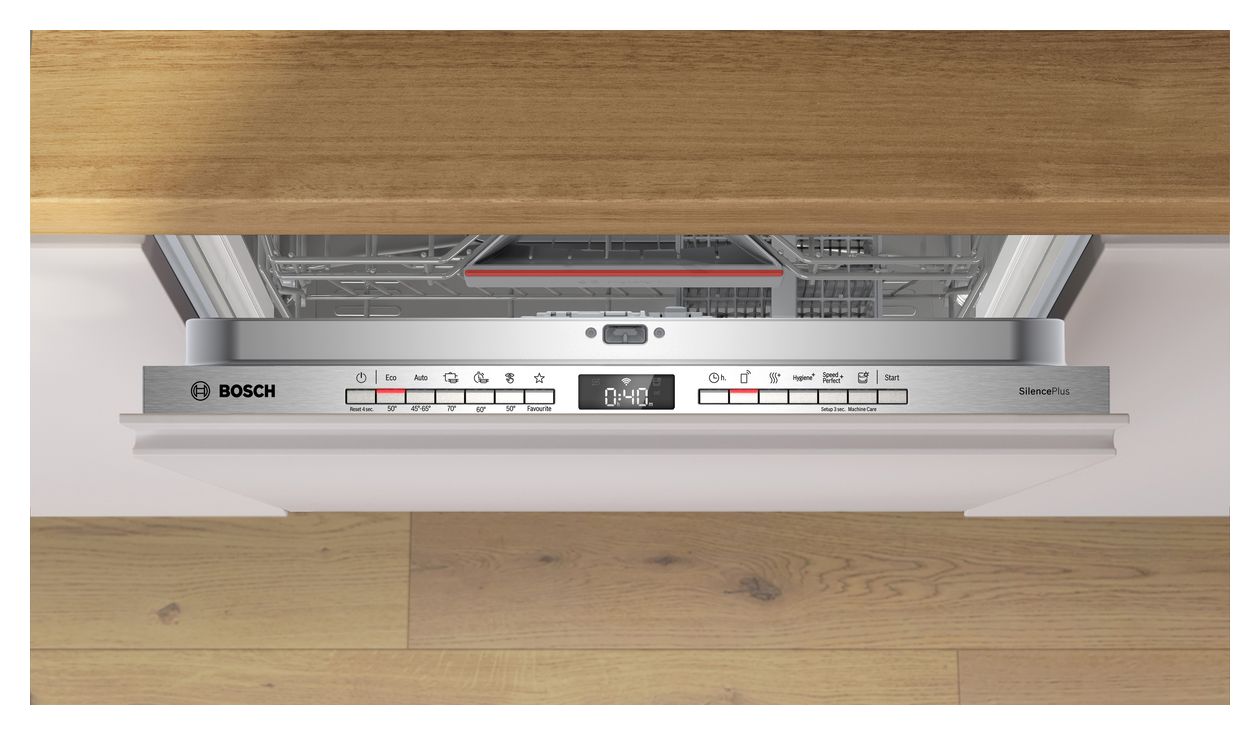 Serie 4 SMV4EAX30E 60 cm Geschirrspüler vollintegriert (ohne Front) Sehr leise 13 Maßgedecke aquaStop Funktion Wärmetauscher/EfficientDry 