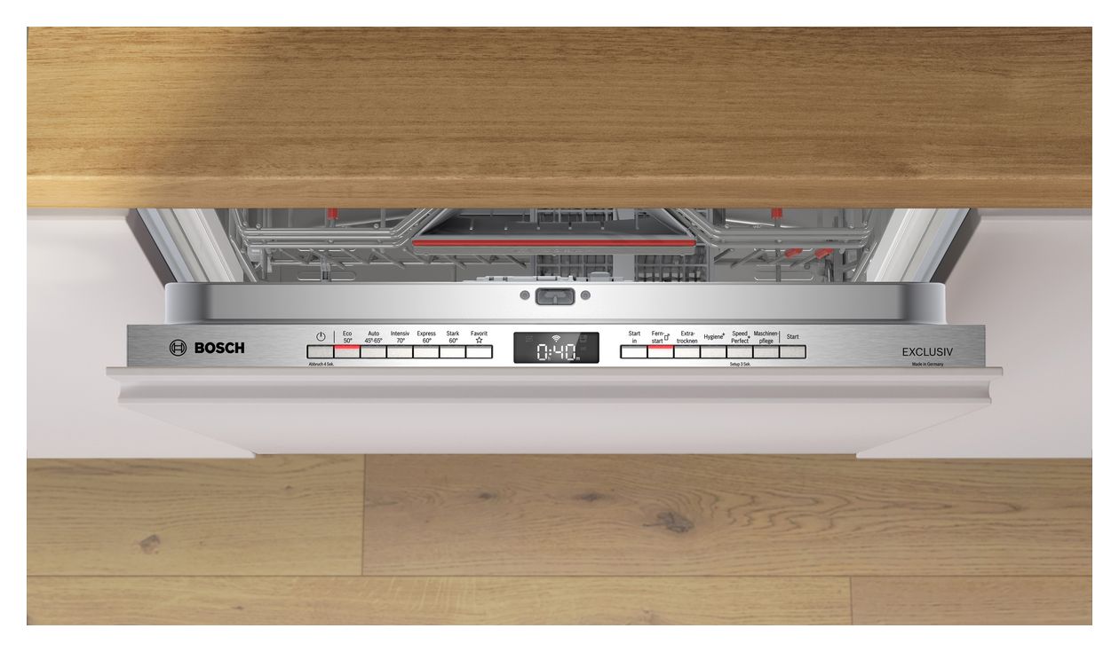 Serie 4 SMV4EBX04D 60 cm Geschirrspüler vollintegriert (ohne Front) Sehr leise 13 Maßgedecke aquaStop Funktion Wärmetauscher 