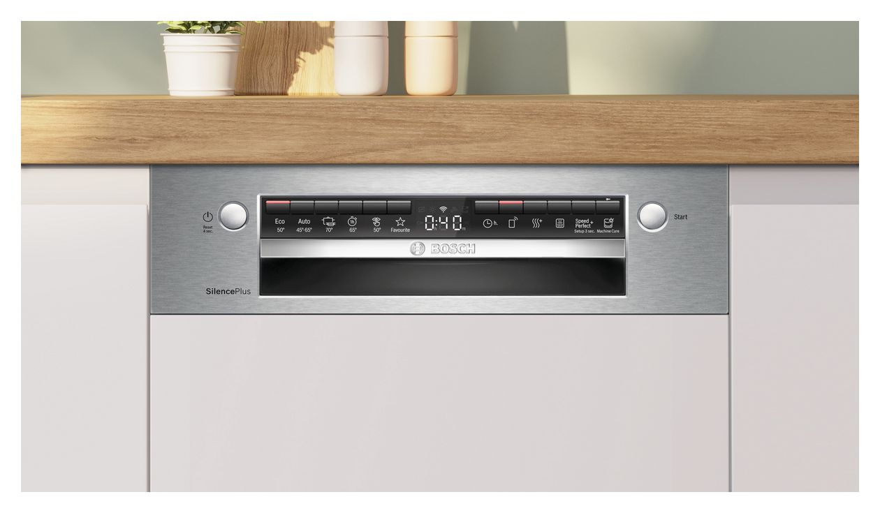 Serie 4 SPI4HMS49E 45 cm Geschirrspüler teilintegriert (ohne Front) Leise 10 Maßgedecke aquaStop Funktion 