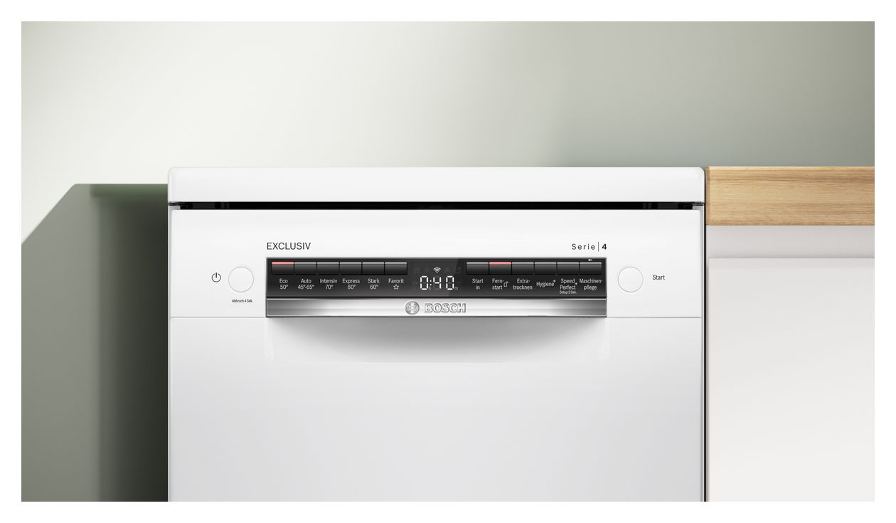 Serie 4 SPS4EMW02D 45 cm Geschirrspüler freistehend Leise 10 Maßgedecke aquaStop Funktion 