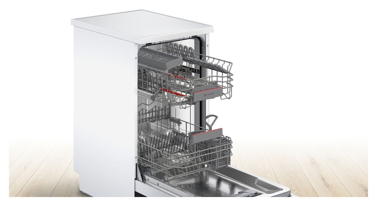 Serie 4 SPS4HKW49E 45 cm Geschirrspüler freistehend Leise 10 Maßgedecke aquaStop Funktion 