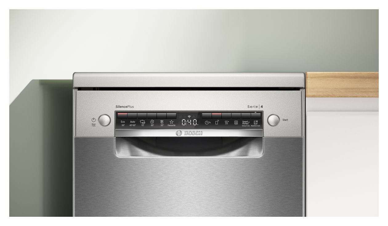 Serie 4 SPS4HMI13E 45 cm Geschirrspüler freistehend Leise 10 Maßgedecke aquaStop Funktion 
