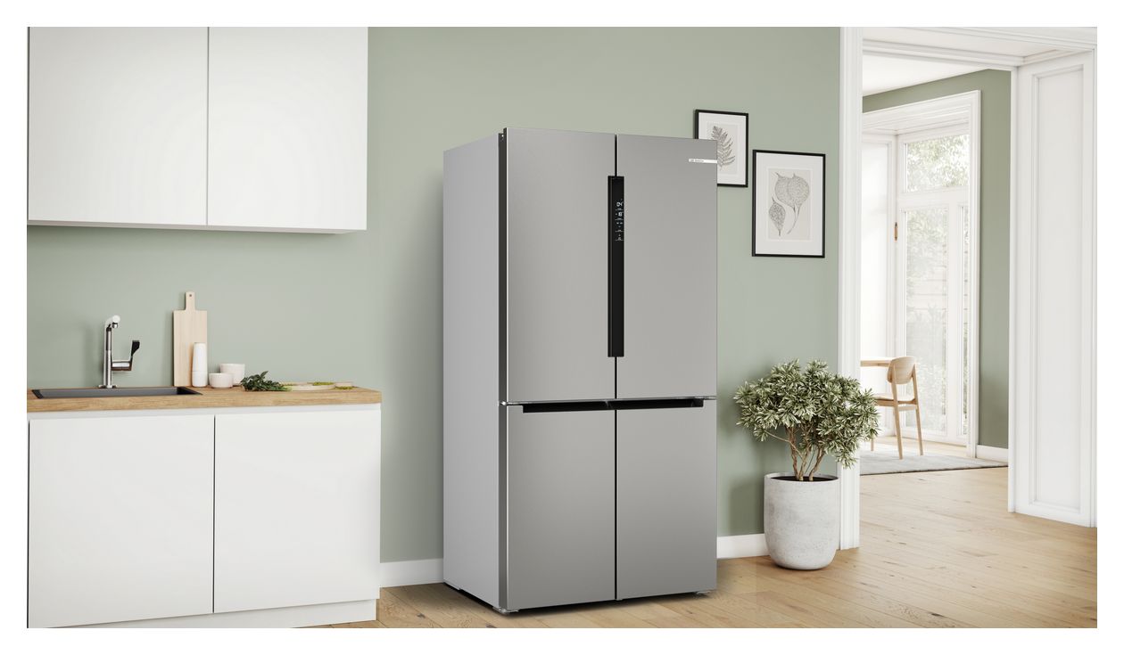 Serie 6 KFN96APEA Side-by-Side Kühl-/ Gefrierkombination 405 l / 200 l 333 kWh NoFrost 1830 mm x 910 mm  (Edelstahl) 